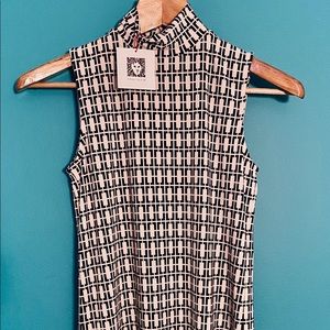 NEVER WORN Anne Klein Mock-Neck Blouse